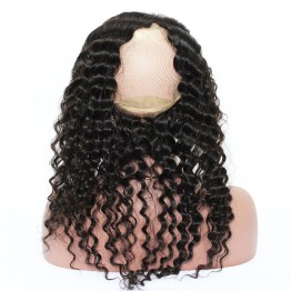 Remy Hair 360 Lace Frontal Deep Wave 100% Human Hair 