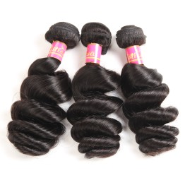 Non-Remy Loose Wave 100% Human Hair Bundles