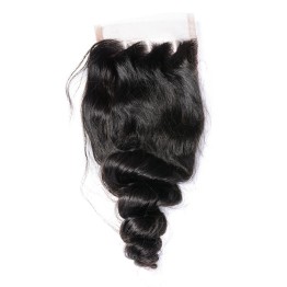 Remy Hair Lace Closure Loose Wave 100% Human Hair 