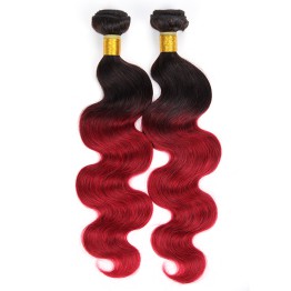 T1B-Bug Ombre Brazilian Hair Body Wave 100% Remy Human Hair Weave Bundles