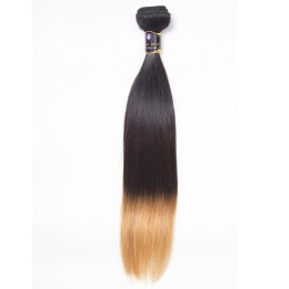 T1B-4-27 Ombre Brazilian Hair Straight 100% Remy Human Hair Weave Bundles